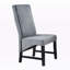 Chaise d'appoint en velours côtelé et finition noire Sequoia (ensemble de 2)
