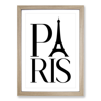 Paris - Picture Frame Typography