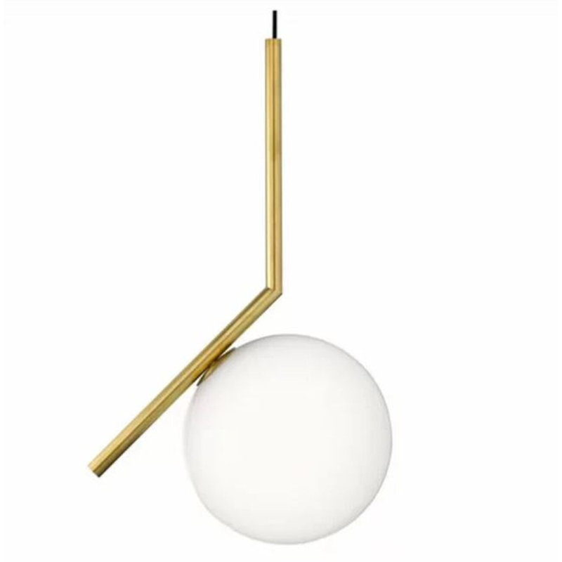 Luminaire suspendu sphérique 1 lumière Cadiz, H 28 po x l 10 po x P 10 po