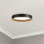 Nix 9-in Black dimmable LED Flush Mount-609115615