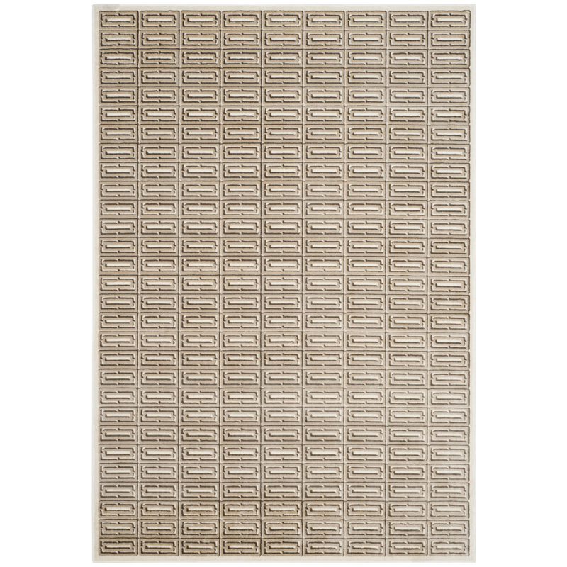 Raunds Geometric Viscose Area Rug, Rectangle 201 x 279 cm