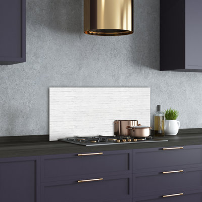 Alaynna 50cm W x 100cm L Glass Peel and Stick Panel