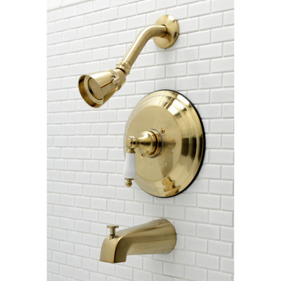 Kingston Brass Restoration Single-Handle Pressure Balanced Tub and Shower Faucet
