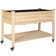 Rosan Wood Outdoor Elevated Planter with Wheels