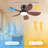 32/36/46/52" Flush Mount Low Profile Ceiling Fan With Light And Remote/app Control-1851593764-1851593785