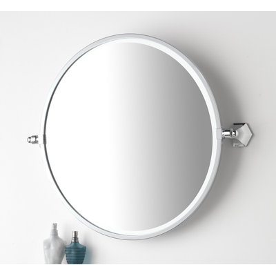 Flat Metal Beveled Wall Mirror