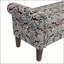 Banc de rangement à accoudoirs roulés Wallen Traditional