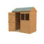 6 ft. W x 4 ft. D Wooden Overlap Reverse Apex Garden Shed with Installation Service