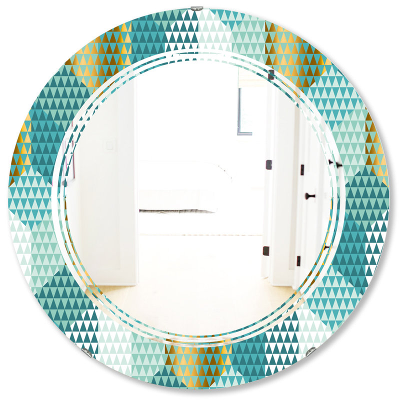 Miroir mural Triple C Hexagon IV Glam, H 31,5 po x l po