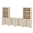 Modular Kitchen Pantry With 12-Drawer Cabinets, 74.2" Tall Wood Open Storage Cupboard, Farmhouse Pantry Cabinet With Adjustable Shelf For Dining Room,Living Room, Beige-220335228