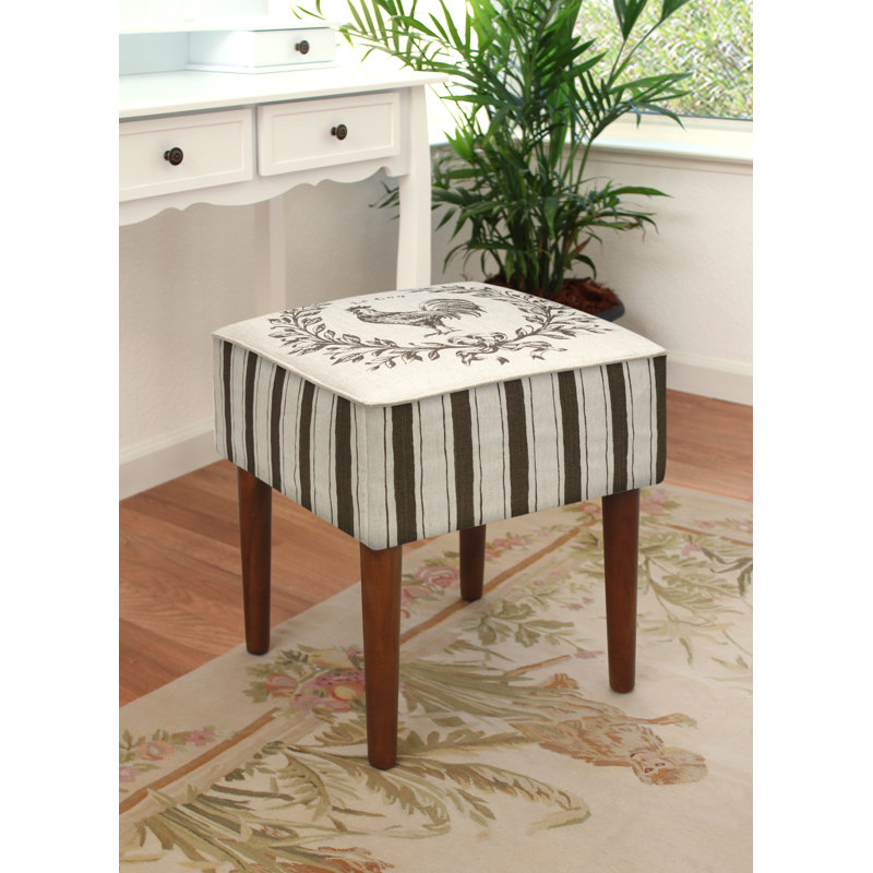 Solid + Manufactured Wood Accent Stool