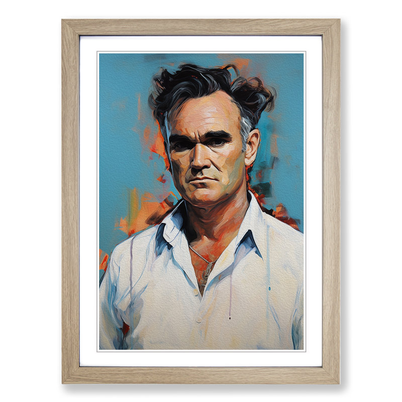 XYZ-FRM-V1223-4553 Morrissey Contemporary - Single Picture Frame Print on Wood, Oak , 46cm H x 34cm W x 2cm D