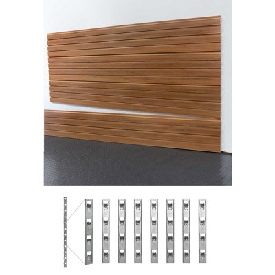 48" H X 96" W Standard Duty Slatwall Case W/ Install Strips
