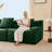 Soft Teddy Fabric Boneless Sofa-1016404551