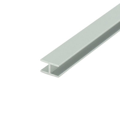 Outwater Aluminum H Channel Fits Material 1/4 Inch Thick Clear Anodized (Satin) Finish Aluminum Divider Moulding 36 Inch (Pack Of 4)