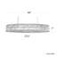 Plaza 24 Light 48in x 7in Linear Oval Pendant in Polished Stainless Steel with Clear Radiance Crystals-1816012036