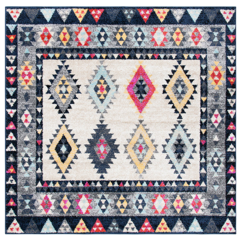 Kathy Performance Southwestern Rug, Square 6'