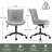 Brionni Leather Swivel Task Chair with Casters-768614425