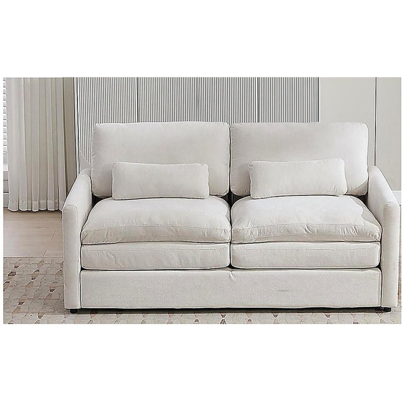 68,1 po Canapé-lit rembourré Cozy, Beige