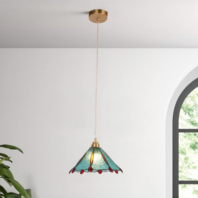 Copper Color Single-head Bubble Tent Pendant Light (warm Light Included)