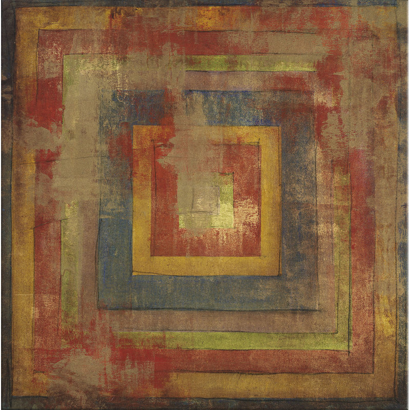 «Square Peg I» par Claudette - peinture sur toile tendue