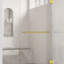 Brixwell TB-18BTB-PB Porte-serviette de douche tubulaire standard de centre à centre de 18 pouces sans rondelles en laiton poli-124448016
