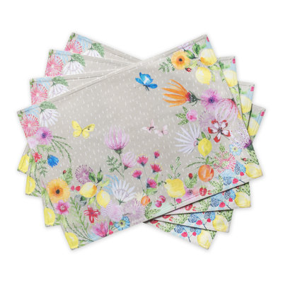Cotton No Pattern Rectangle Placemat