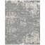 Hand Knotted Abstract Area Rug in Ivory/Light Gray-317933555