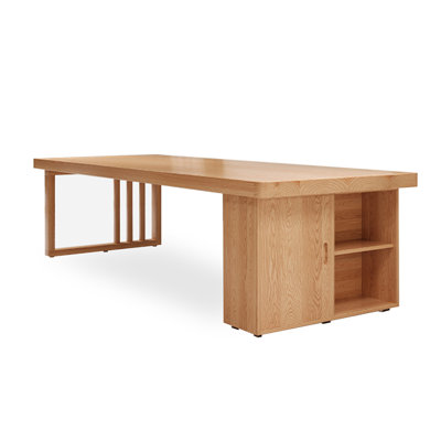 Burlywood Rectangular Solid Wood desk