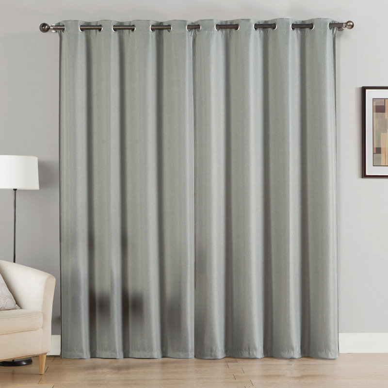 Celine Blackout Grommet Curtain Panel, 52" W x 84" H, Gray