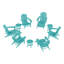 Chaise Adirondack en plastique avec table et repose-pieds Altura-87463649