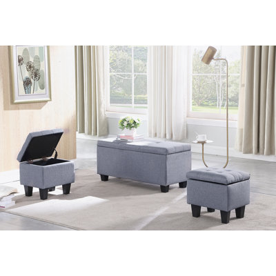 Banc de rangement rembourré Bryne