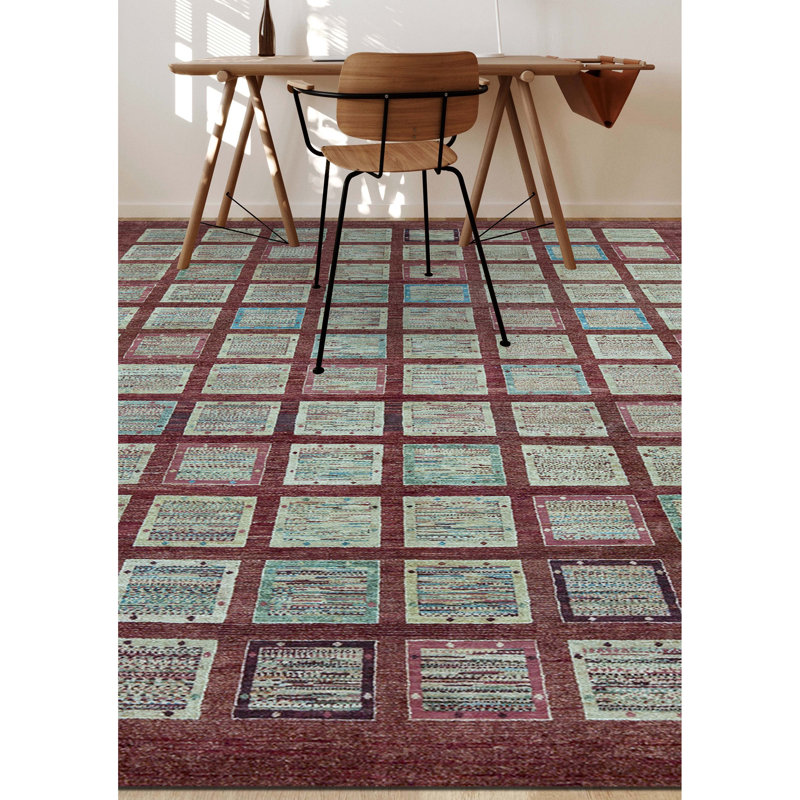 Pakistan Gabeh Wool Patchwork Area Rug