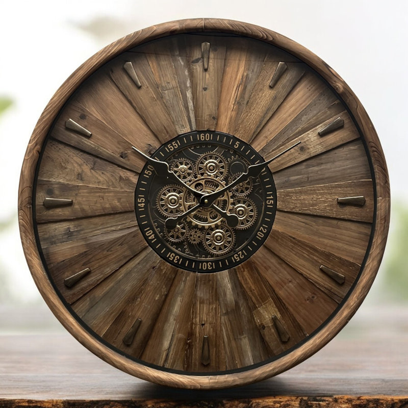 Solid Wood Wall Clock