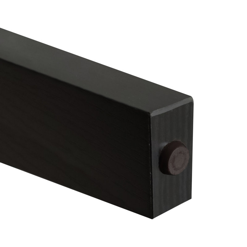 Armoire de rangement autoportante de 72 po avec portes et tablettes réglables Arnauld, Noir