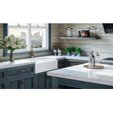 Luxury 33" L x 20" W Double Basin Undermount Kitchen Sink with Basket Strainer