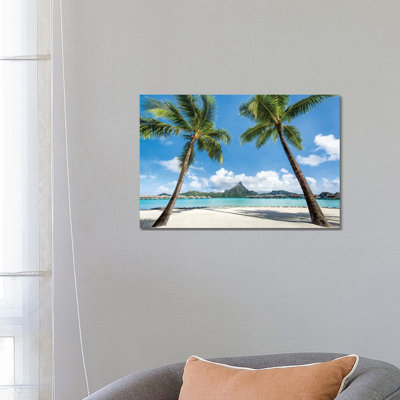 View Of Mont Otemanu, Bora Bora Atoll, French Polynesia by Jan Becke - Wrapped Canvas Gallery-Wrapped Canvas Giclée