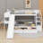 Jeoffrey Kids Twin Over Twin Bunk Bed with Drawers-1280775066