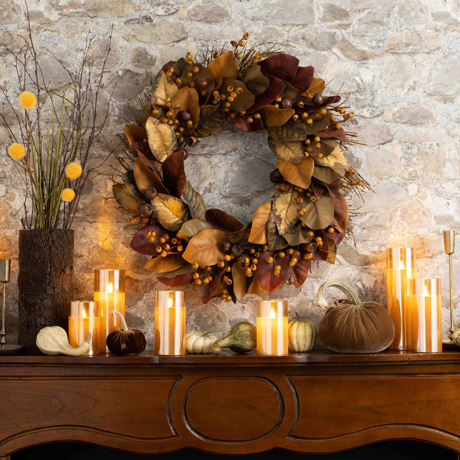 Wreath, 24" H x 24" W x 6" D