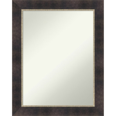 Odin Antique Bronze Non-Beveled Wood Framed Wall Mirror