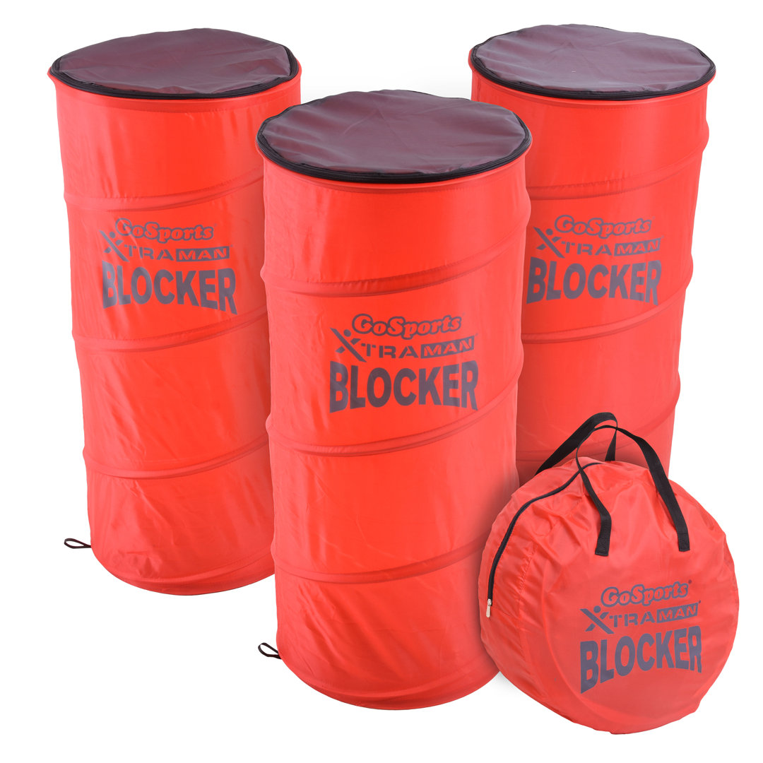 Gosports XTRAMAN Blocker Pop-Up Defenders 3 Pack - Safely Simulate Defenders For All Major Sports - Basketball, Soccer, Football And More (Set of 3) GoSports