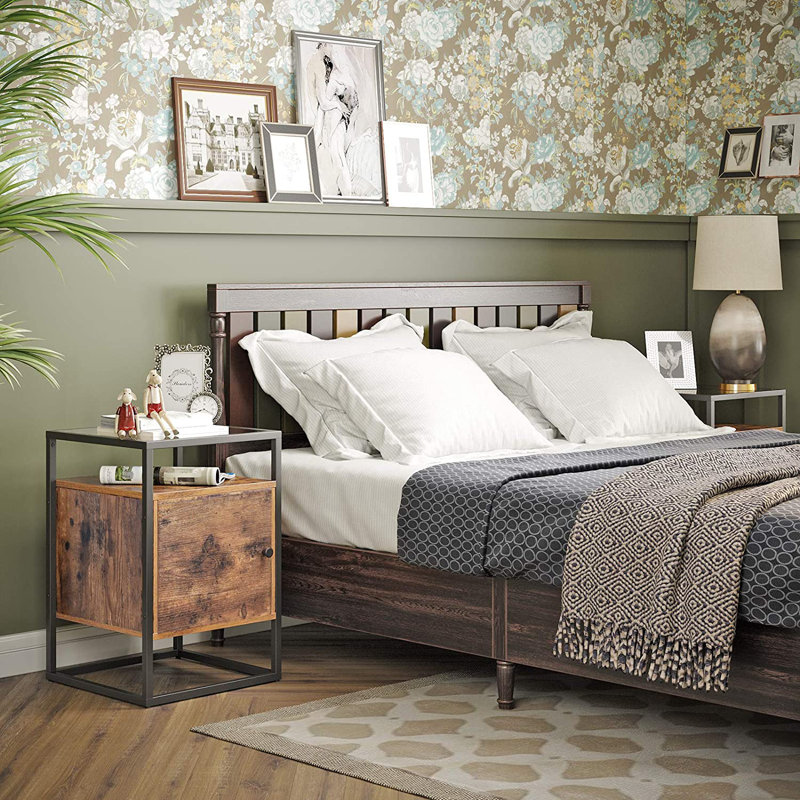 Wendell 40cm W Manufactured Wood Bedside Table