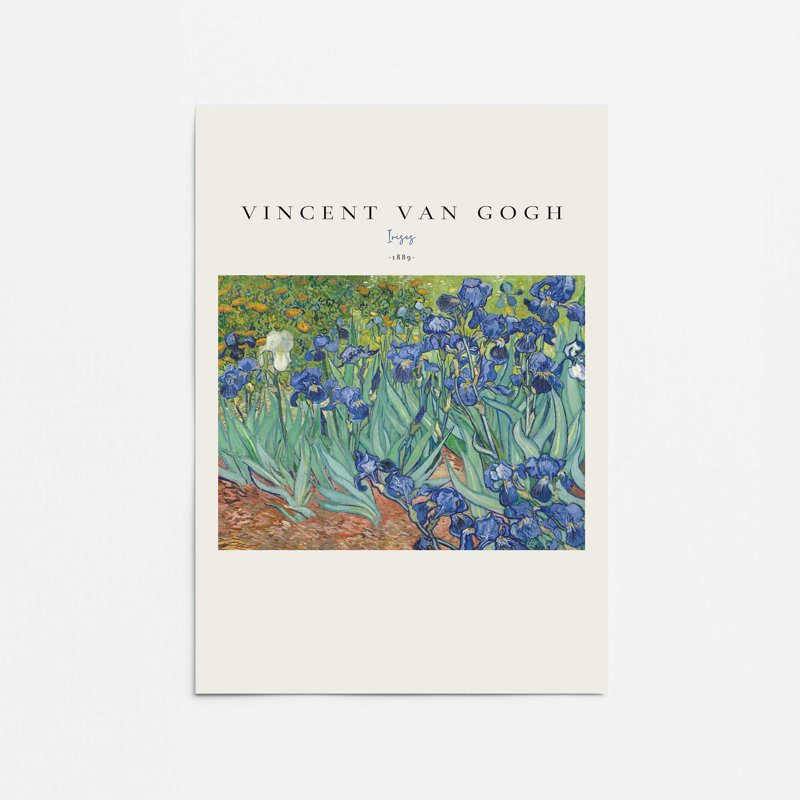 Iris de Van Gogh v2, Ne s’applique pas, H 36 po x l 24 po, Impression sans cadre