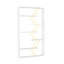 Bibliothèque blanche / jaune à 6 tablettes, structure en bois industriel pour le bureau et les espaces de vie-120649837