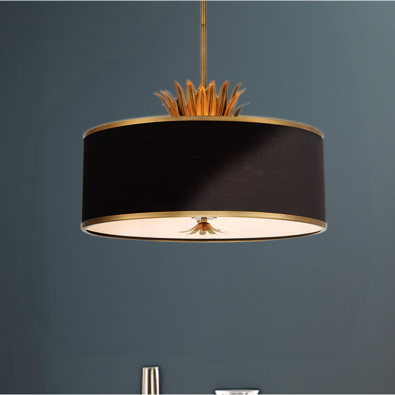 Denika 4 - Light Dimmable Drum Chandelier