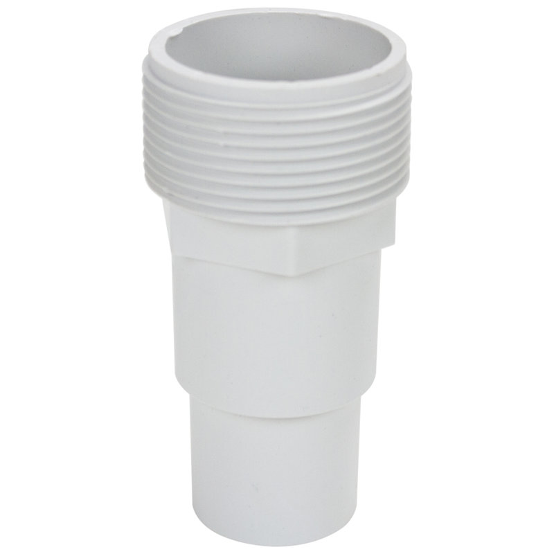 Adaptateur de tuyau fileté 4 "blanc pour piscine ou spa
