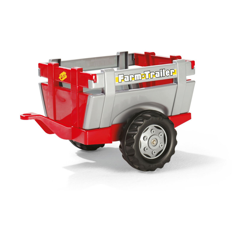 Rolly Toys Farm Trailer Red & Silver