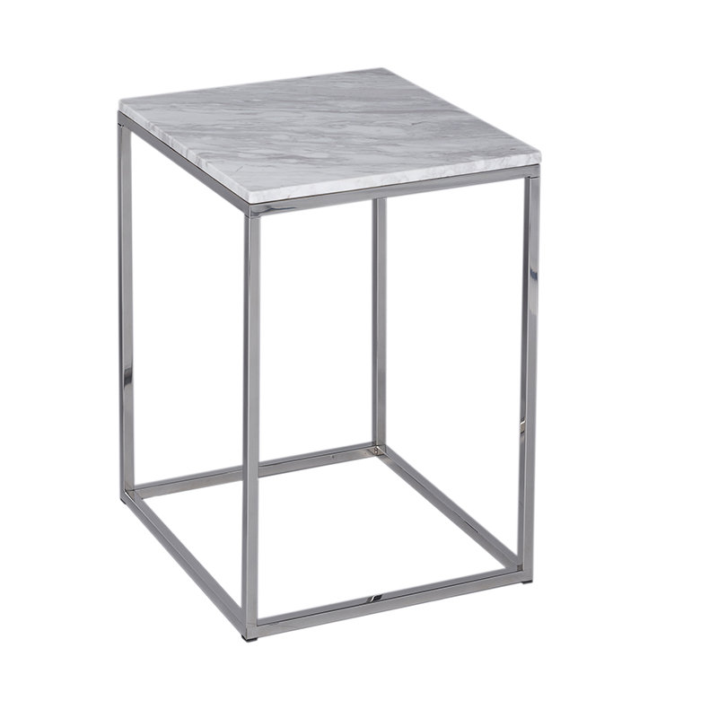 Licata End Table, Marble / Polished