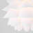 1-Light White Lotus Petal Flush Mount Ceiling Light