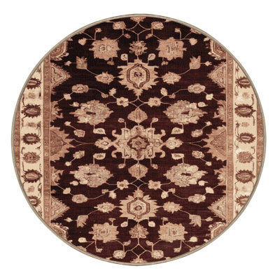 Tapis brun lavable à la machine